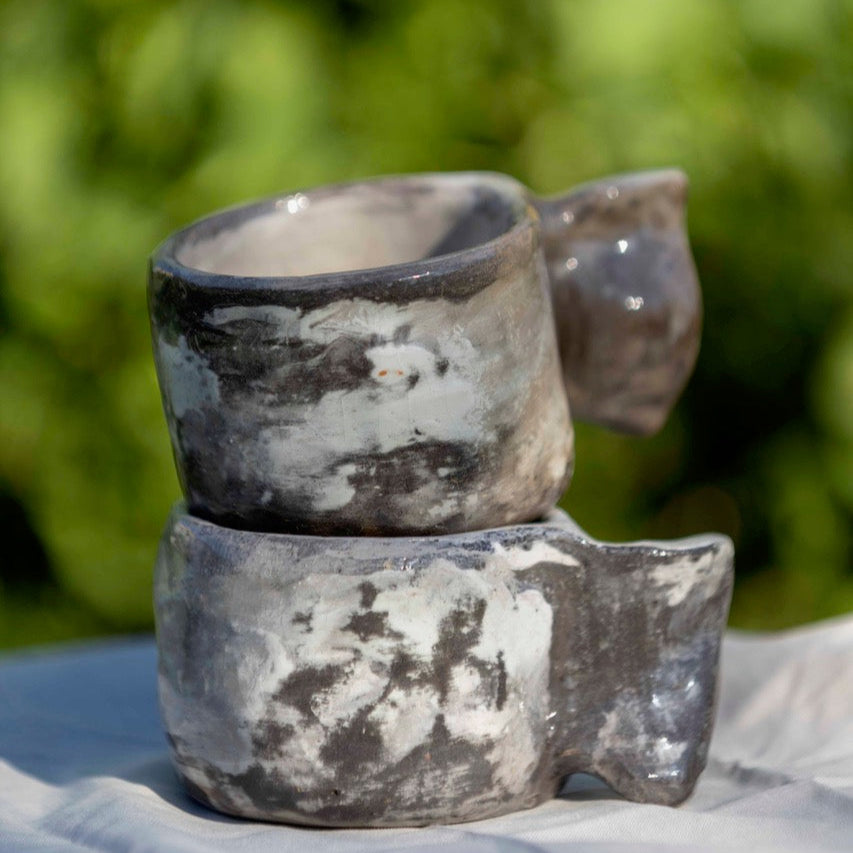 Tazze bianco e nero